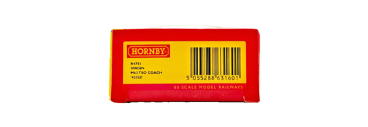HORNBY OO GAUGE - R4751 - VIRGIN TRAINS EAST COAST MK3 TSO COACH 42322 BOXED