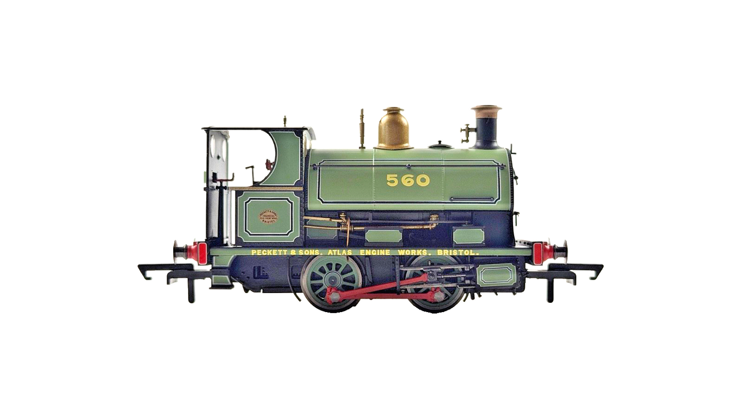 HORNBY OO GAUGE - R3615 - PECKETT W4 0-4-0 WORKS GREEN PECKETT '560' BOXED