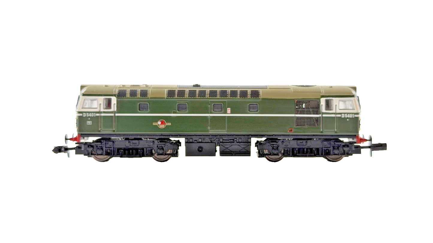 DAPOL N GAUGE - 2D-013-001 - CLASS 27 DIESEL LOCOMOTIVE BR GREEN SYP D5401 BOXED