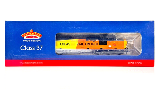 BACHMANN 00 GAUGE - 32-789 - CLASS 37/0 DIESEL 37099 COLAS RAIL MERL EVANS BOXED