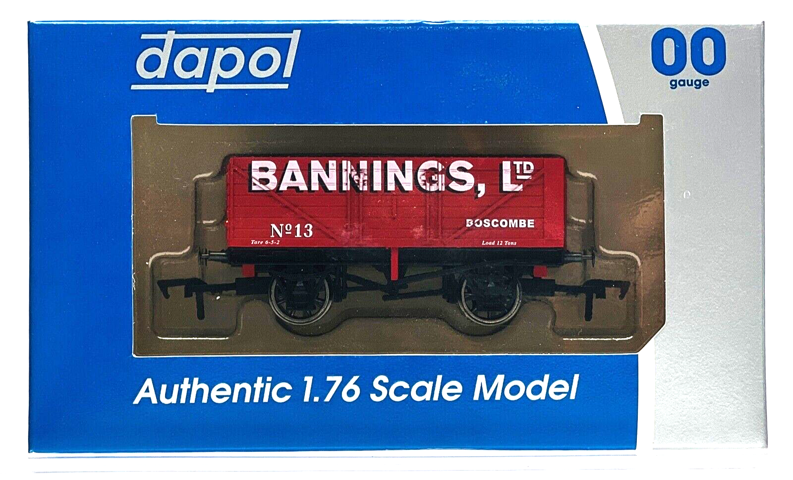 DAPOL 00 GAUGE - BANNINGS LTD BOSCOMBE PLANK WAGON NO.13 (WESSEX WAGONS)