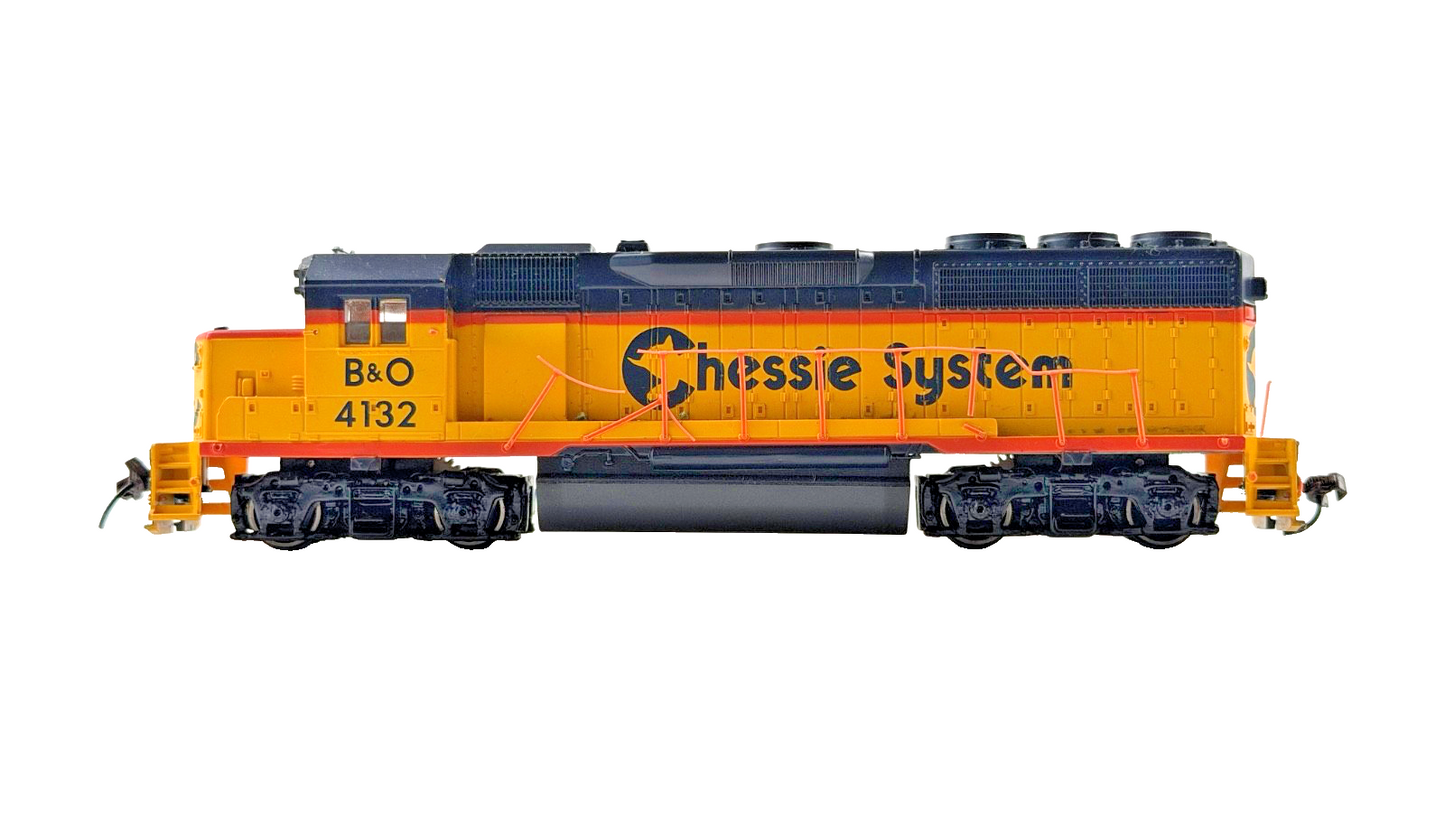 NQP BACHMANN HO/OO GAUGE - B&O BALTIMORE & OHIO CHESSIE SYSTEM DIESEL UNBOXED