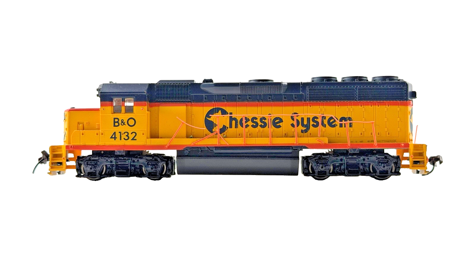 NQP BACHMANN HO/OO GAUGE - B&O BALTIMORE & OHIO CHESSIE SYSTEM DIESEL UNBOXED