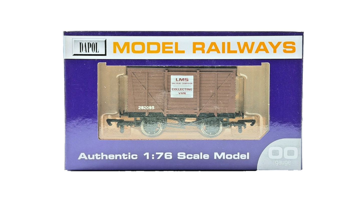 DAPOL 00 GAUGE - LMS SALVAGE CAMPAIGN COLLECTING VAN 282093 (LIMITED EDITION)