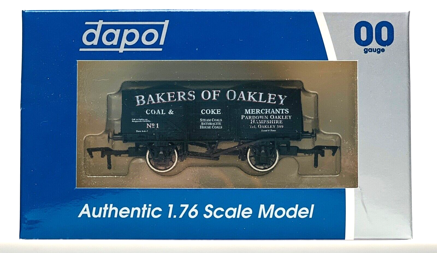 DAPOL 00 GAUGE - BAKERS OF OAKLEY 5 PLANK WAGON 1 N HANTS (WESSEX WAGONS LTD ED)