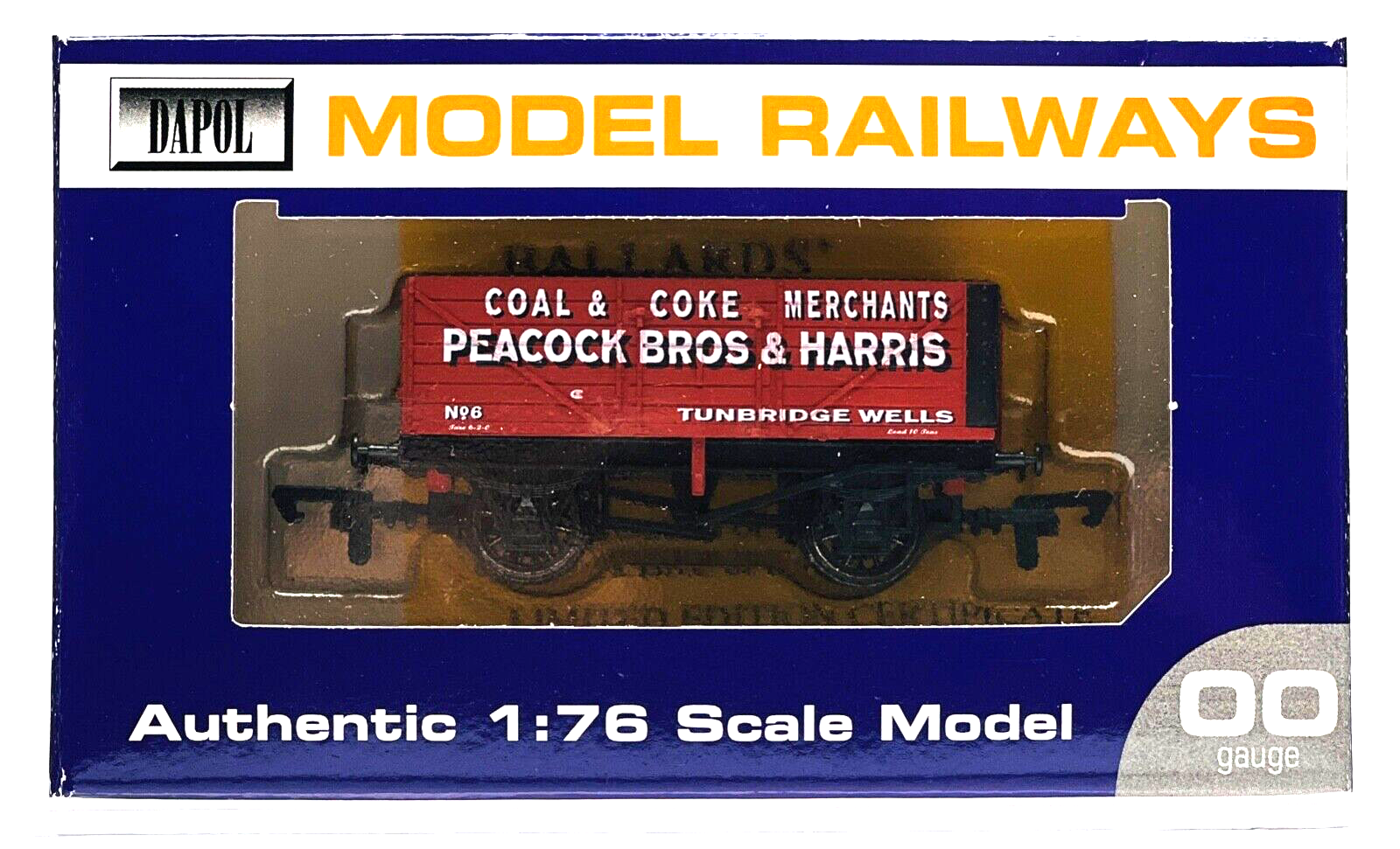 DAPOL 00 GAUGE - PEACOCK BROS & HARRIS COAL/COKE MERCHANTS 6 (LIMITED EDITION)