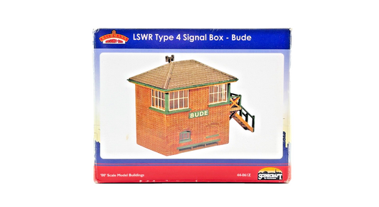 BACHMANN 00 GAUGE SCENECRAFT - 44-060Z - LSWR TYPE 4 SIGNAL BOX (NO BUDE SIGN)