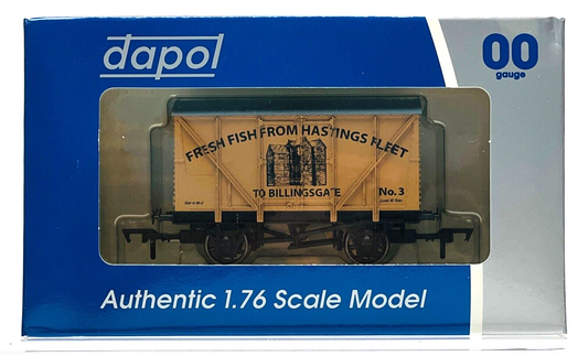 DAPOL 00 GAUGE - FRESH FISH HASTINGS FLEET BILLINGSGATE 3 (BURNHAM LIMITED ED)