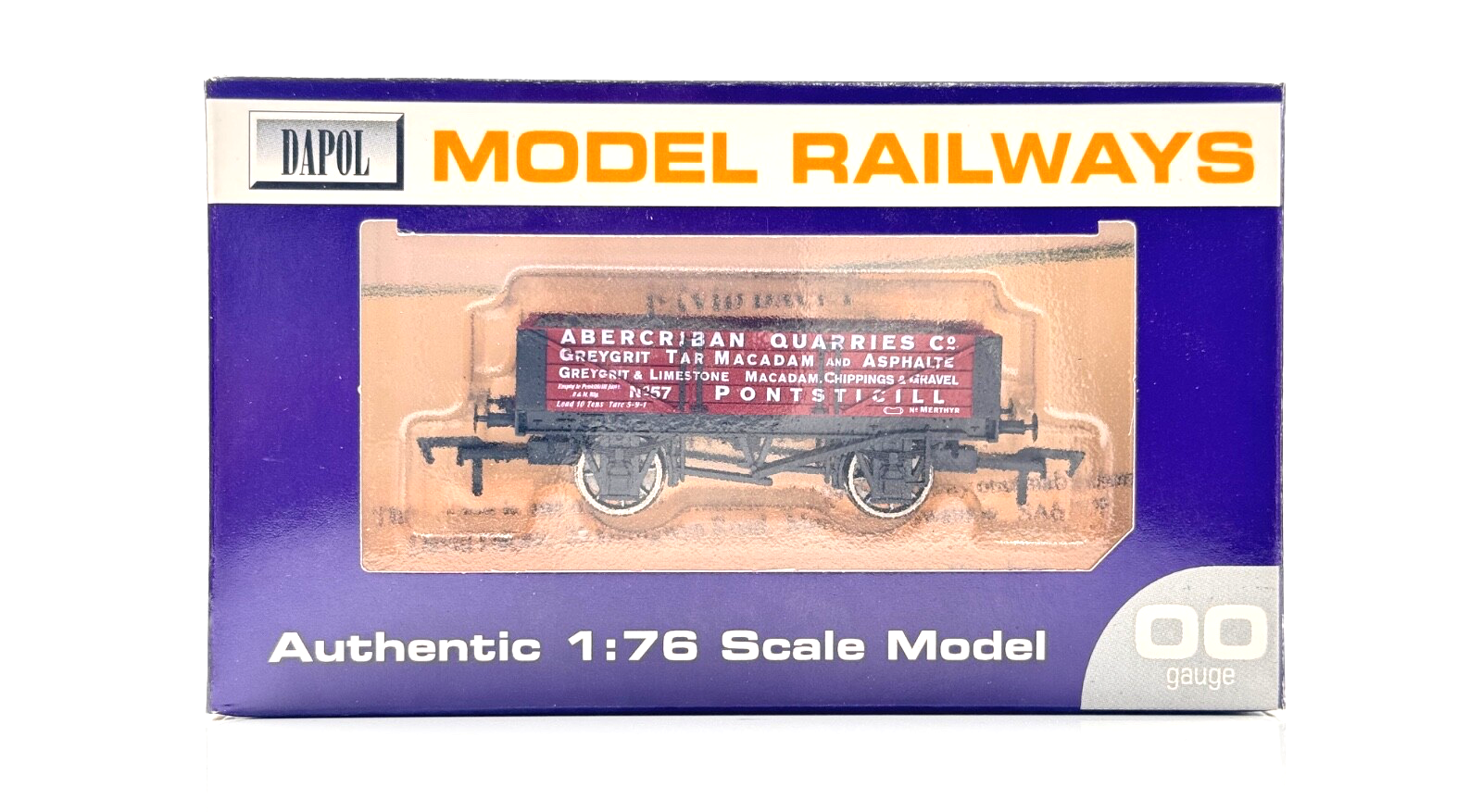 DAPOL 00 GAUGE - ABERCRIBAN QUARRIES TARMACADAM PONTSTICILL 57 (LIMITED EDITION)