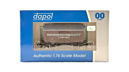 DAPOL 00 GAUGE - NORTH CORNWALL CHINA CLAY COMPANY WAGON NO.3 (LIMITED EDITION)