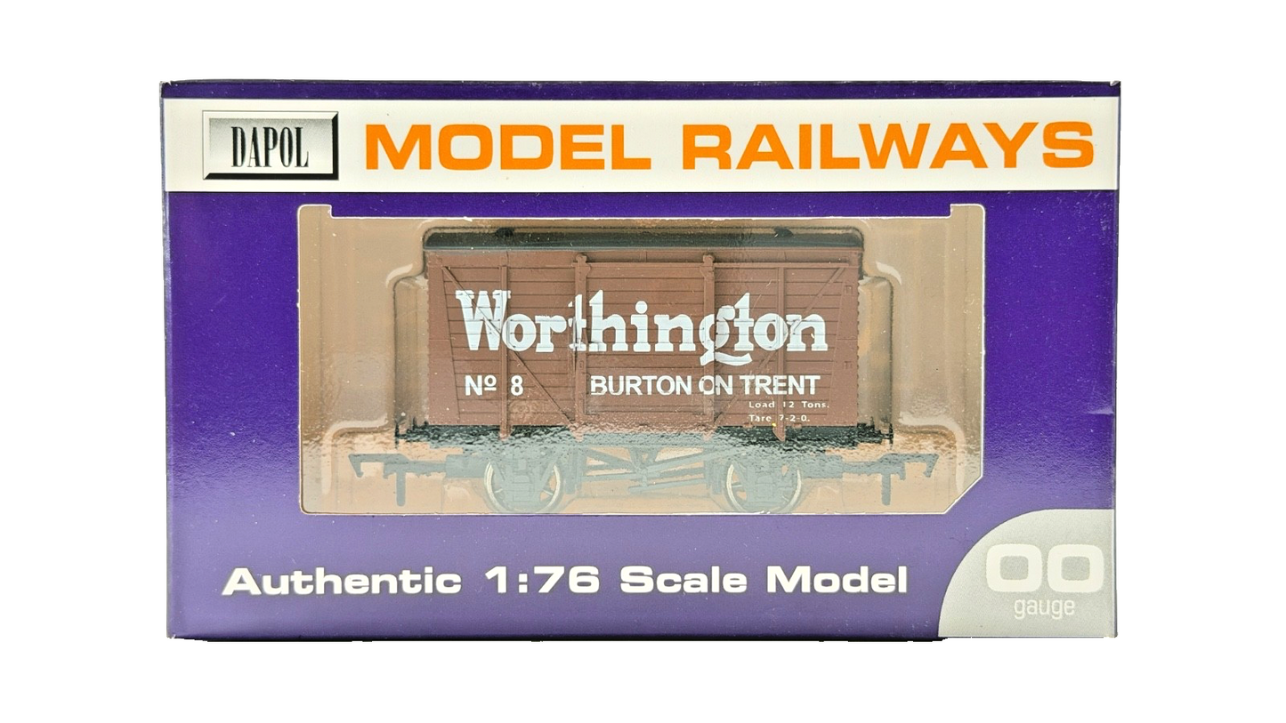 DAPOL 00 GAUGE - WORTHINGTON BURTON ON TRENT VENT VAN NO.8 (LIMITED EDITION)