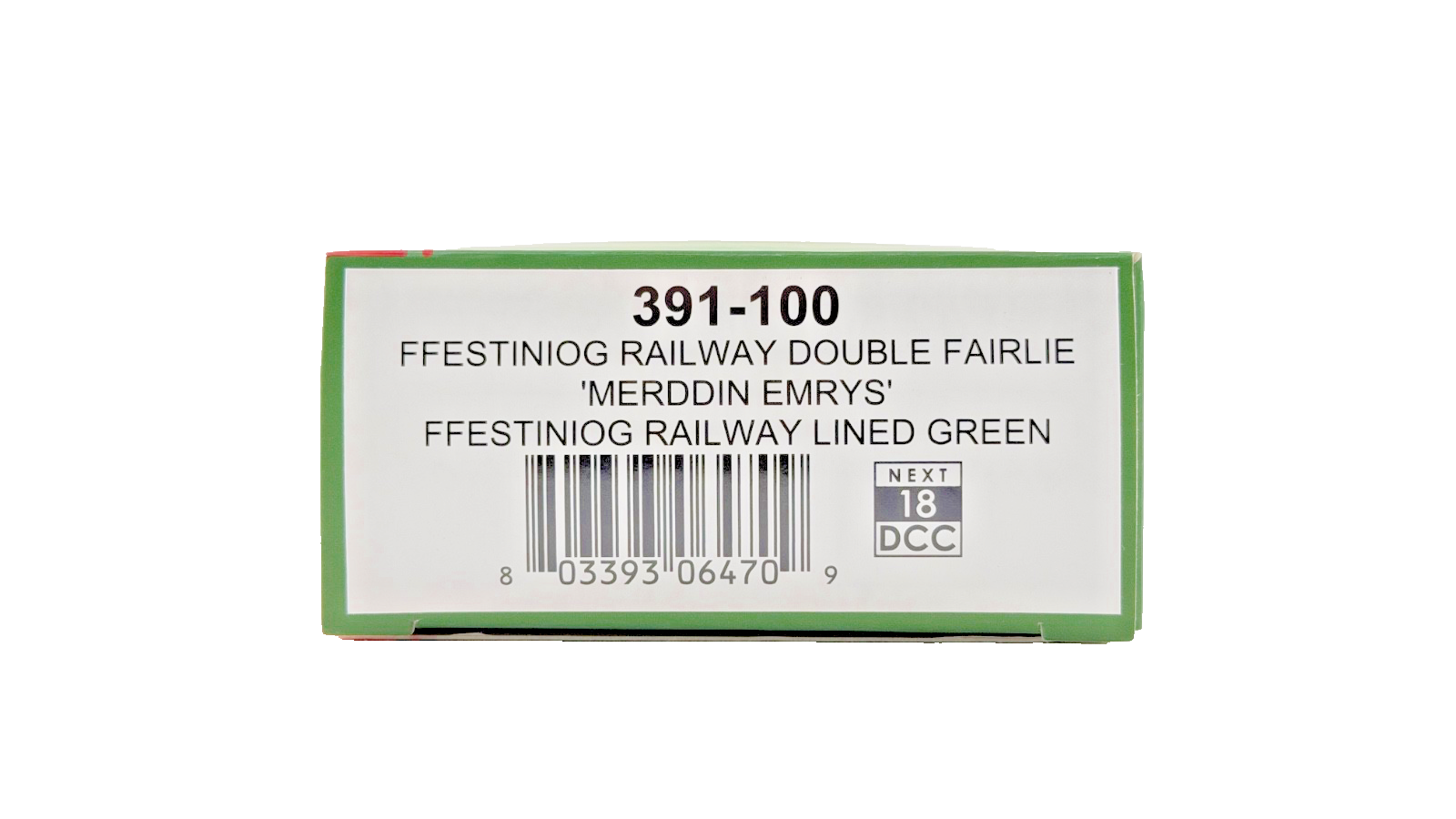 BACHMANN OO9 SCALE - 391-100 - FFESTINIOG RAILWAY DOUBLE FAIRLIE MERDDIN EMRYS