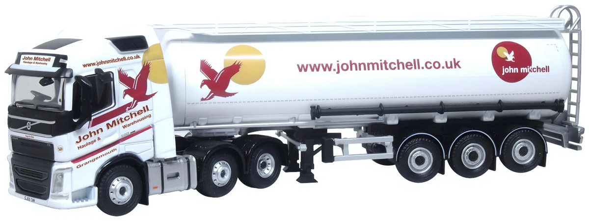 OXFORD DIECAST 1/76 SCALE - 76VOL4012 - VOLVO FH4 CYLINDRICAL JOHN MITCHELL NEW