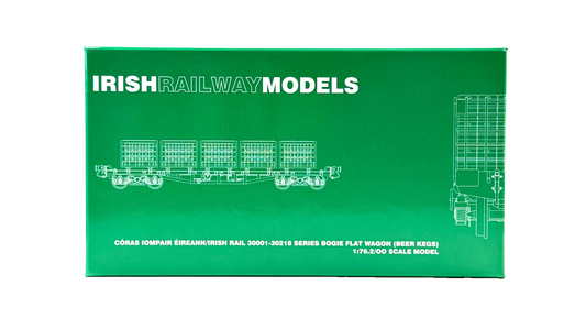 IRISH RAILWAY MODELS 00 GAUGE - IRM1075-A - CIE 42FT BOGIE WAGONS & BEER KEGS #1