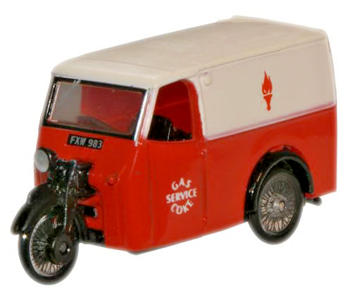 OXFORD DIECAST 1/76 SCALE - 76TV004 - GAS AND COKE SERVICE TRICYCLE VAN - NEW