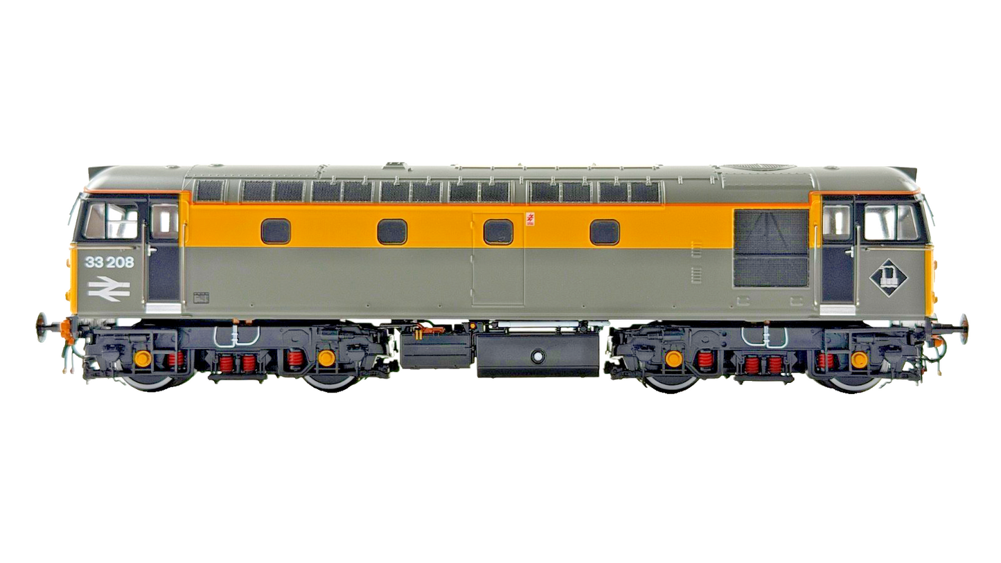 HELJAN OO GAUGE - 3388 - CLASS 33 DIESEL 33208 RAILTOUR GREY YELLOW DUTCH LIVERY
