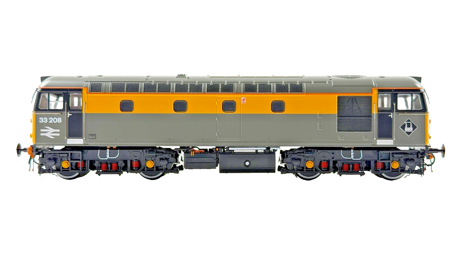 HELJAN OO GAUGE - 3388 - CLASS 33 DIESEL 33208 RAILTOUR GREY YELLOW DUTCH LIVERY