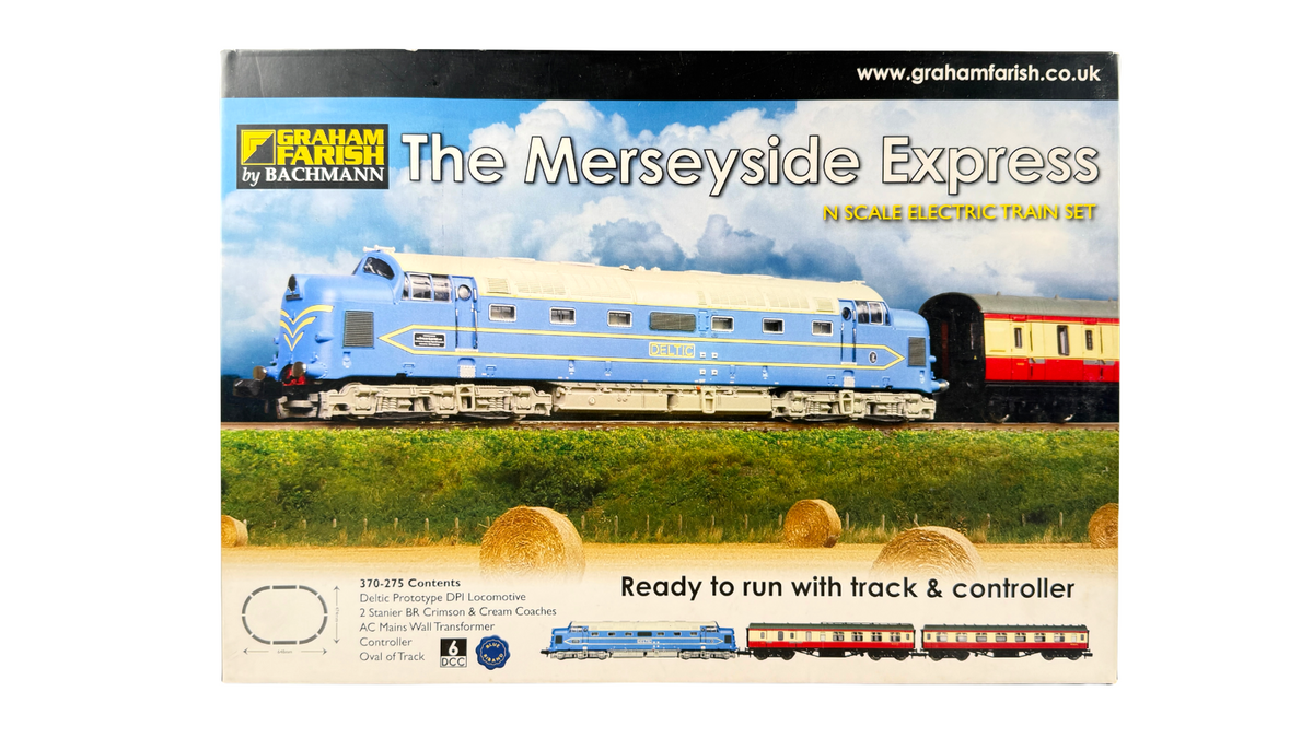 GRAHAM FARISH N GAUGE - 370-275 - MERSEYSIDE EXPRESS DELTIC PROTOTYPE DP1 SET