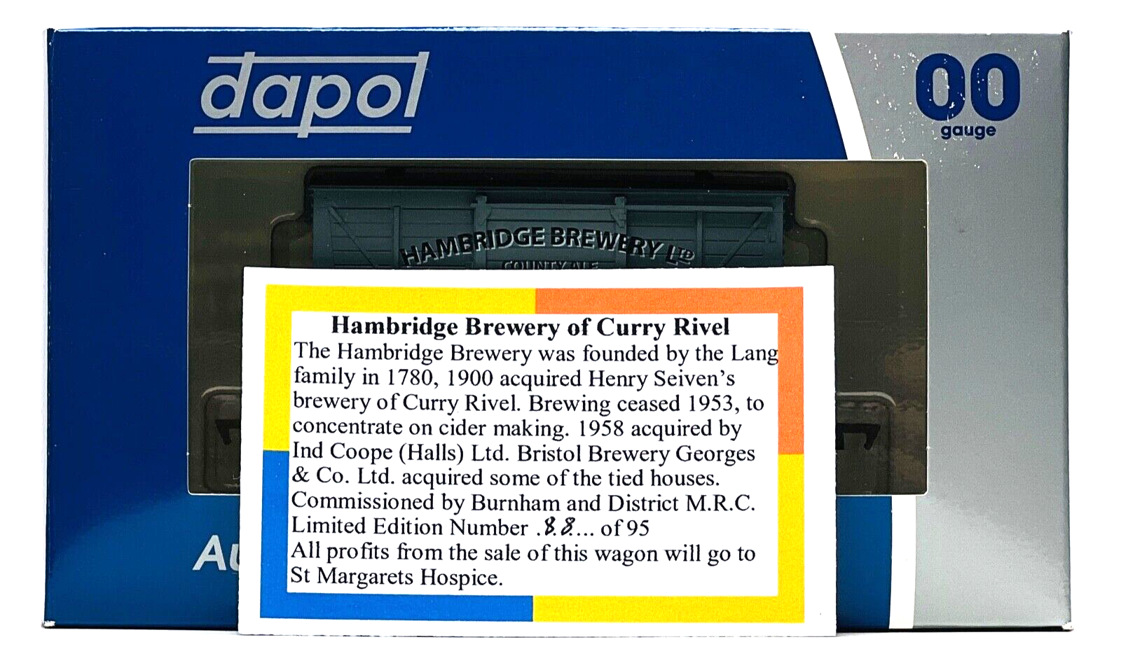 DAPOL 00 GAUGE - 'HAMBRIDGE BREWERY OF CURRY RIVEL' VENT (BURNHAM DMRC LTD ED)