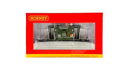 HORNBY OO GAUGE - R6942 - BR GREEN RAILFREIGHT 20T BRAKE VAN B954812 BOXED