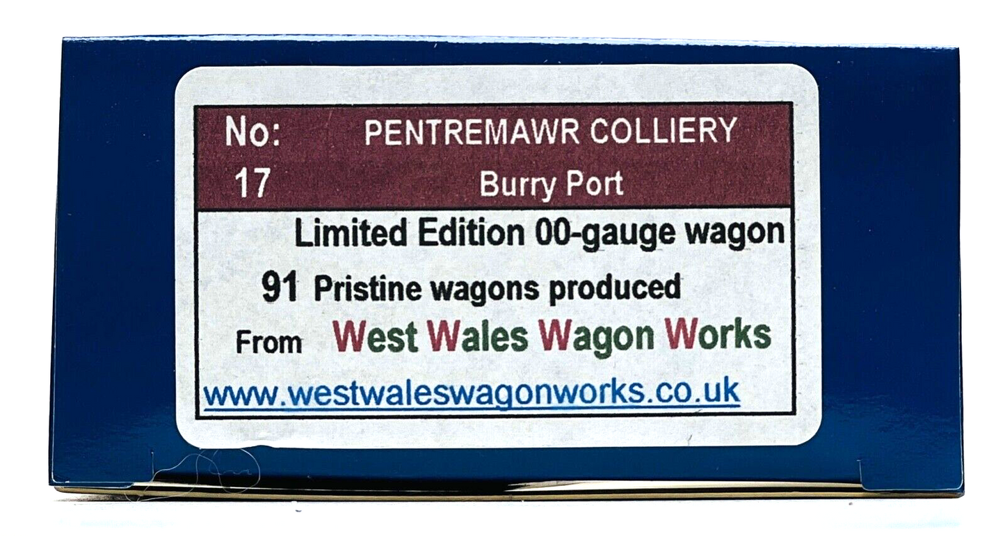 DAPOL 00 GAUGE - PENTREMAWR COLLIERY BURRY PORT 778 (WEST WALES WAGON WORKS)