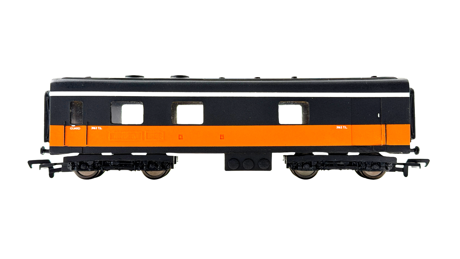SILVER FOX MODELS OO GAUGE - IRISH RAIL ORANGE & BLACK SINGLE STRIPE DUTCH VAN