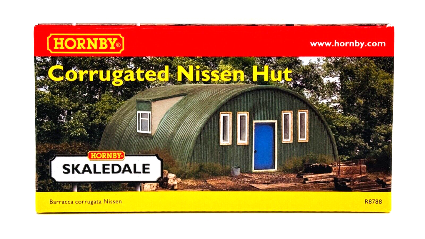 HORNBY 00 GAUGE SKALEDALE - R8788 - CORRUGATED NISSEN HUT - NEW BOXED