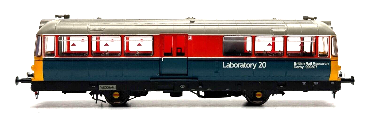 HELJAN 00 GAUGE - 87101 - RAILBUS RTC BR RED/BLUE DERBY LABORATORY 20 - BOXED