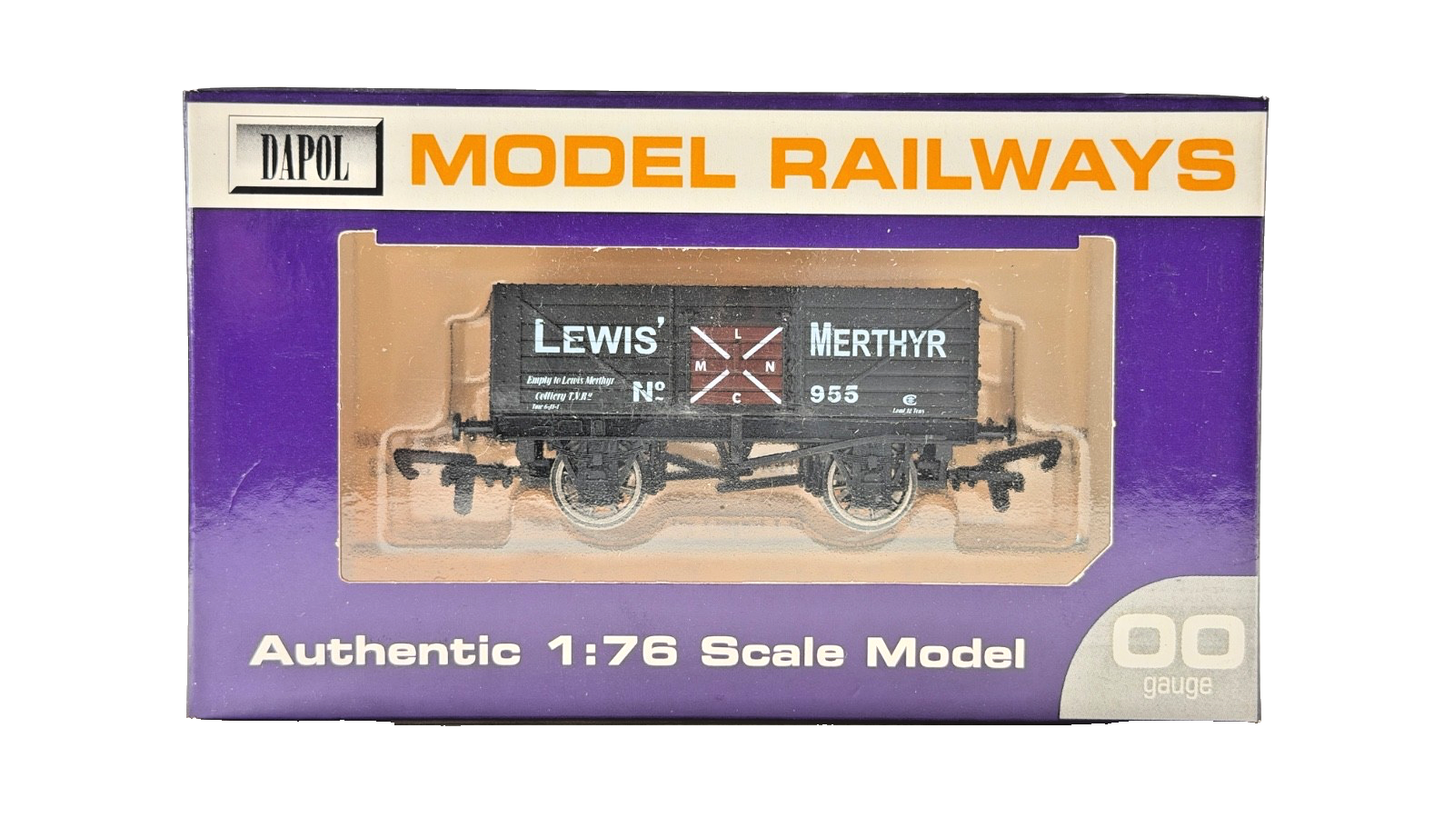 DAPOL 00 GAUGE - LEWIS MERTHYR COLLIERY TVR WELSH WAGON 955 (LIMITED EDITION)