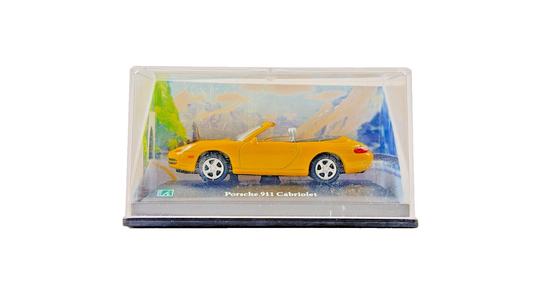 CARARAMA 1/72 SCALE - PORSCHE 911 CABRIOLET YELLOW - BOXED