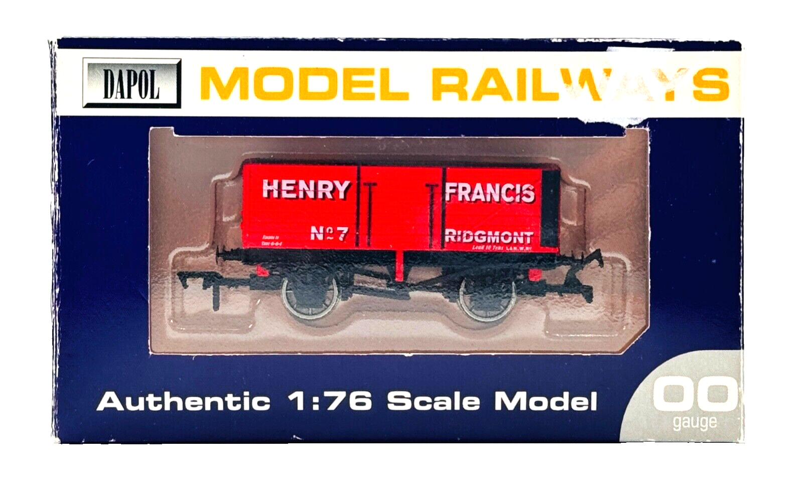 DAPOL 00 GAUGE - HENRY FRANCIS RIDGMONT NO.7 PLANK WAGON (LIMITED EDITION)