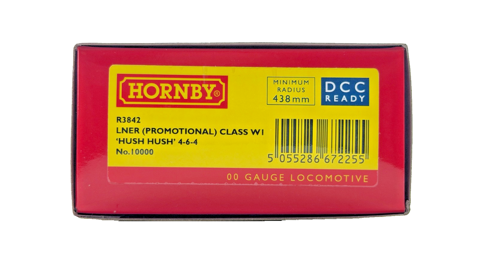 HORNBY OO GAUGE - R3842 - LNER GREEN (PROMOTIONAL) CLASS W1 HUSH HUSH NO.10000