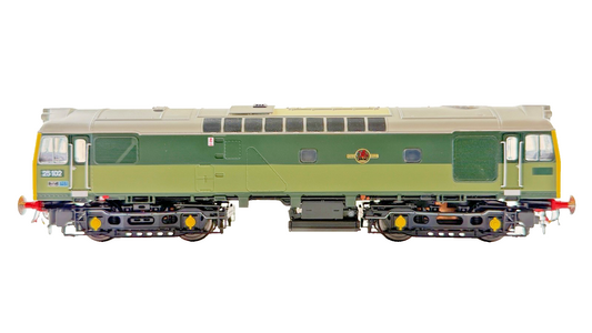 HELJAN OO GAUGE - 2542 - CLASS 25 DIESEL 25102 BR TWO TONE GREEN FYE TMC EXCL.