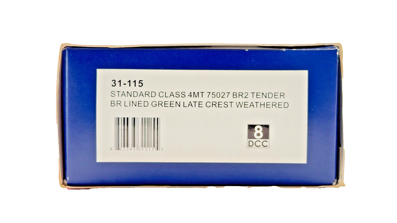 BACHMANN OO GAUGE - 31-115 - STANDARD CLASS 4MT 75027 BR2 TENDER BR GREEN (W)