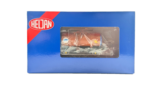 HELJAN OO GAUGE - ITEM 1111 - B TANK UNITED MOLASSES BROWN BLUE BARREL ENDS