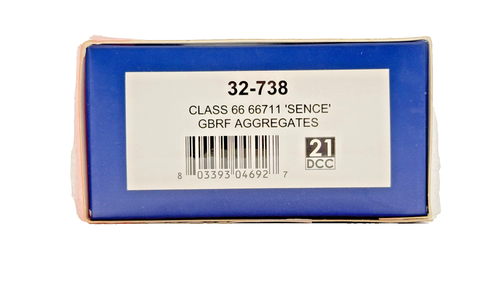 BACHMANN 00 GAUGE - 32-738 - CLASS 66 DIESEL 66711 'SENCE' GBRF AGGREGATES BOXED