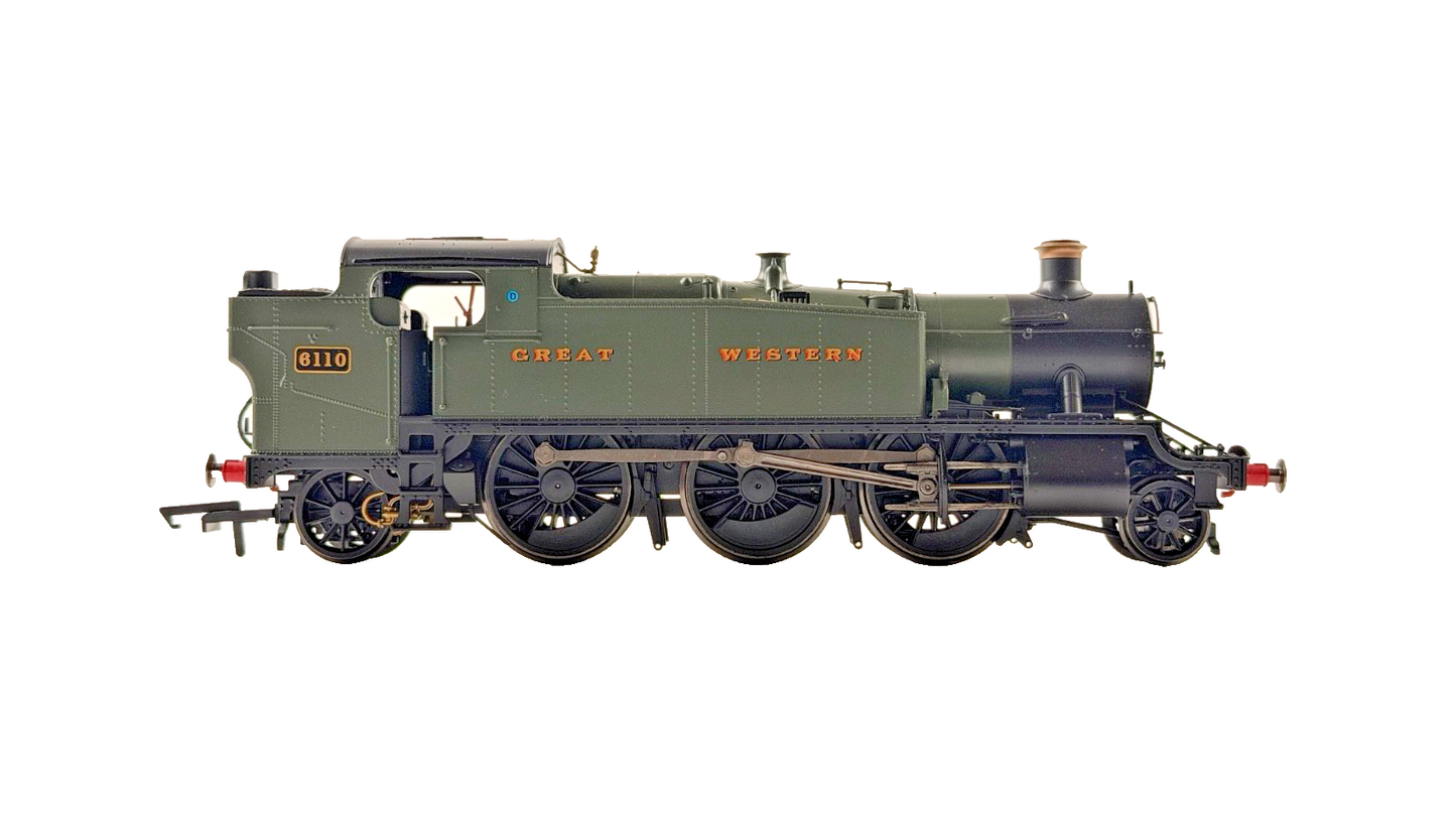 HORNBY OO GAUGE - R3721X - GWR GREAT WESTERN GREEN CLASS 61XX LARGE PRAIRIE 6110