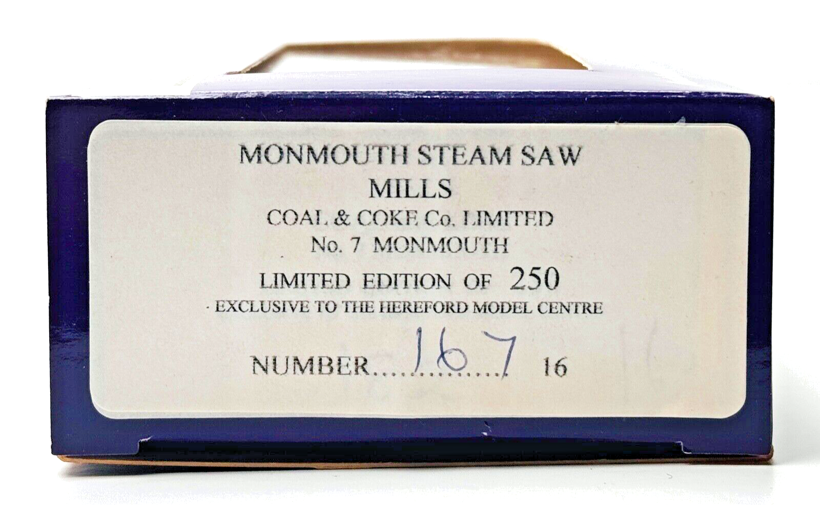 DAPOL 00 GAUGE - MONMOUTH STEAM SAW MILLS COAL & LIME CO NO.7 (LIMITED EDITION)