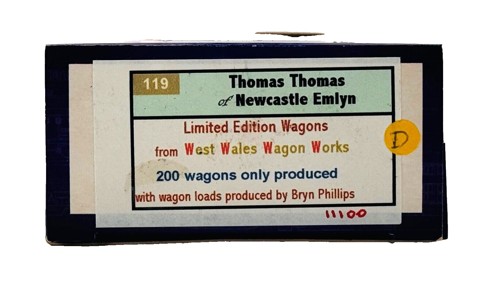 DAPOL 00 GAUGE - THOMAS THOMAS BUILDERS MERCHANT NEWCASTLE 3 (LIMITED EDITION)