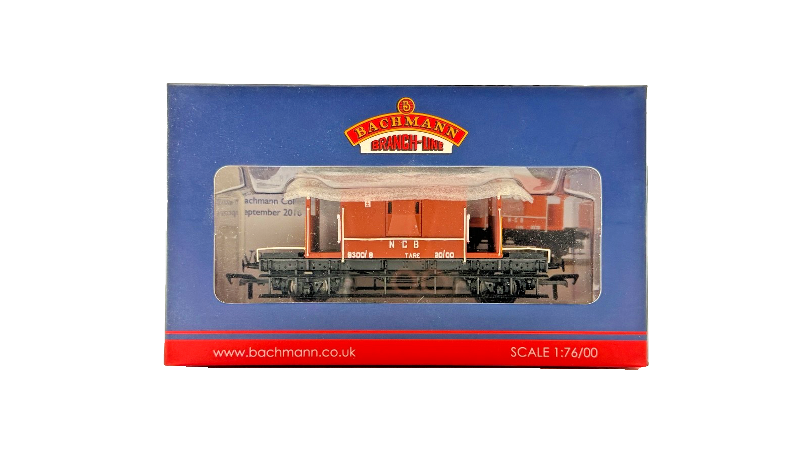 BACHMANN OO GAUGE - 37-536K - 20T BRAKE VAN NATIONAL COAL BOARD NCB BOXED