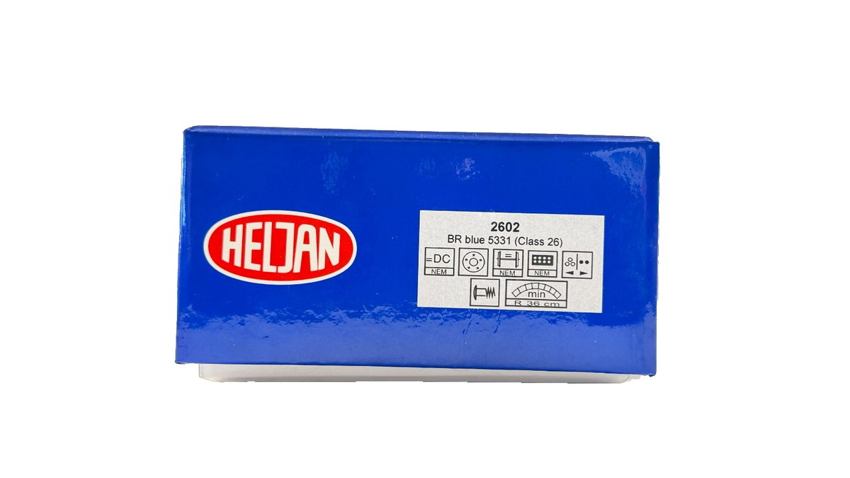 HELJAN OO GAUGE - 2602 - CLASS 26 DIESEL LOCOMOTIVE BR BLUE D5331 BOXED