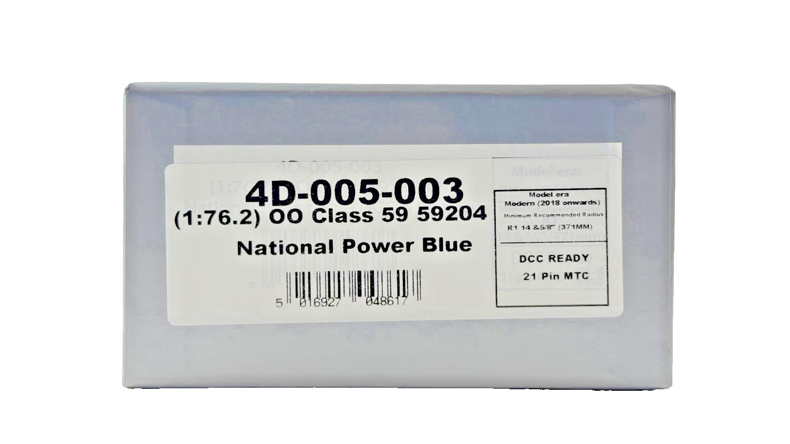 DAPOL OO GAUGE - 4D-005-003 - CLASS 59 DIESEL 59204 NATIONAL POWER BLUE BOXED