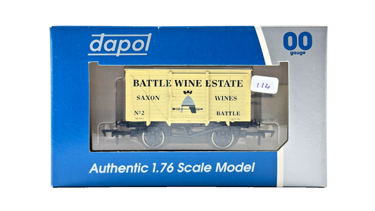 DAPOL 00 GAUGE - BATTLE WINE ESTATE SAXON WINES VENT VAN NO.2 (LIMITED EDITION)