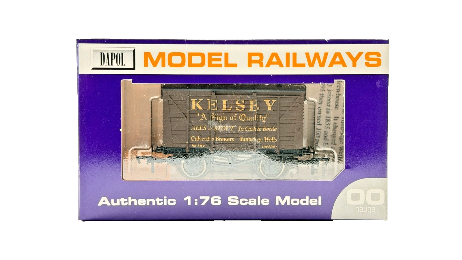 DAPOL 00 GAUGE - KELSEY TUNBRIDGE WELLS ALES & STOUTS VENT VAN (LIMITED EDITION)
