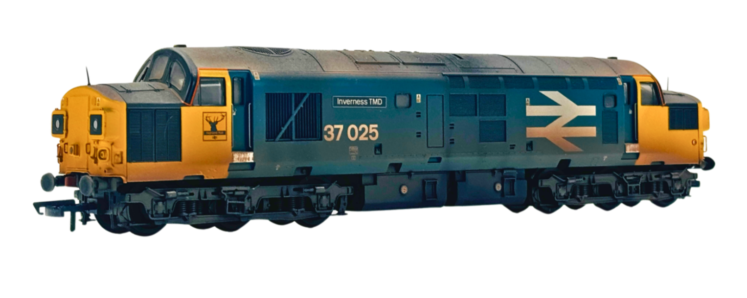 BACHMANN 00 GAUGE - 32-780RJ TMC - CLASS 37 LARGE LOGO INVERNESS TMD WEATHERED