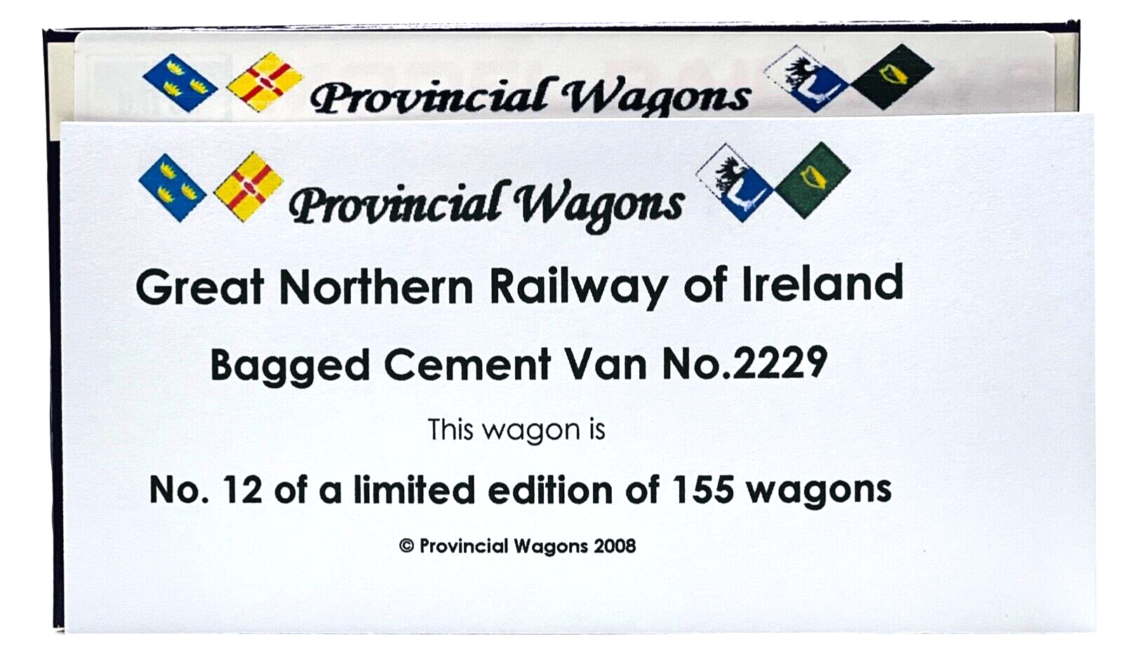 DAPOL 00 GAUGE - GREAT NORTHERN RLY IRELAND BAGGED CEMENT VAN IRISH LIMITED ED