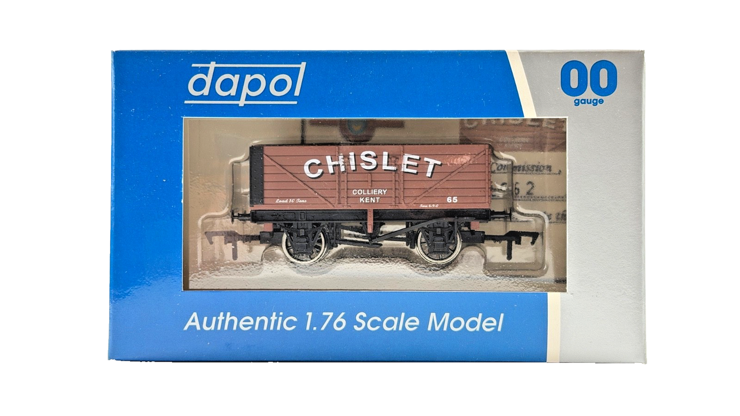 DAPOL 00 GAUGE - CHISLET COLLIERY KENT PLANK WAGON NO.65 (LIMITED EDITION)