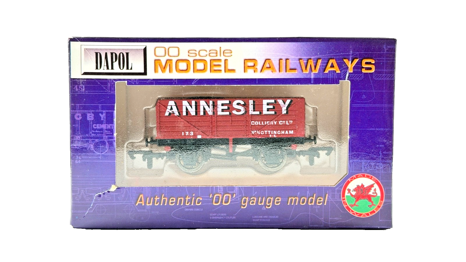 DAPOL 00 GAUGE - ANNESLEY COLLIERY CO NOTTINGHAM WAGON NO.173 (LIMITED EDITION)