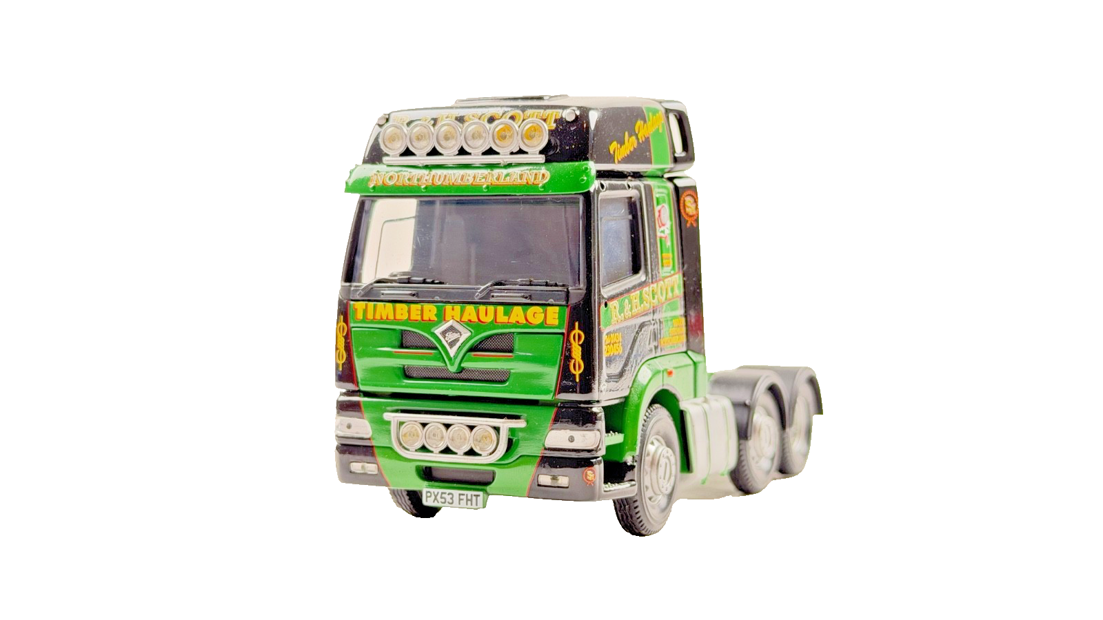 CORGI 1/50 SCALE R&H SCOTT NORTHUMBERLAND TIMBER FODEN 6X2 TRACTOR UNIT UNBOXED