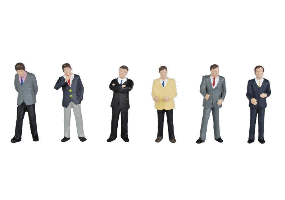 BACHMANN 00 GAUGE SCENECRAFT - 36-040 - BUSINESSMEN FIGURES PACK - NEW